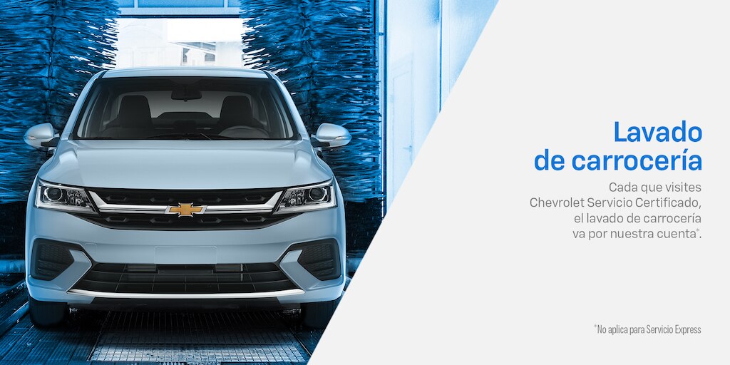Promesa de calidad, Servicio Chevrolet incluye lavado de carrocería