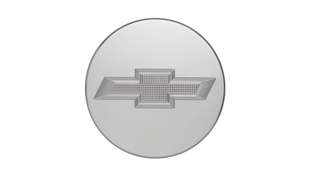 Adquiere el centro de rin cromado con emblema Chevrolet cromado para tu camioneta mediana, Chevrolet Blazer 2024